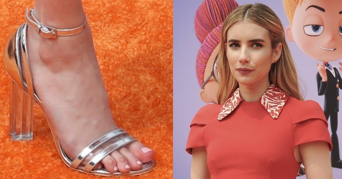 Emma Roberts Hot Legs And Feet In Louis Vuitton And Casadei Sandals