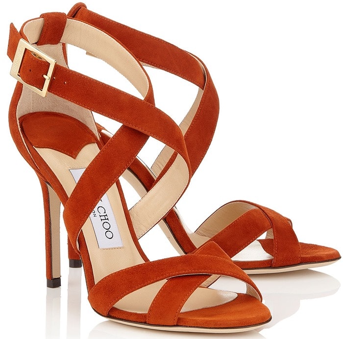 Jimmy Choo Red Lottie Sandals