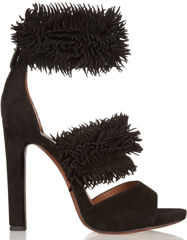 Alaïa Fringed Suede Sandals