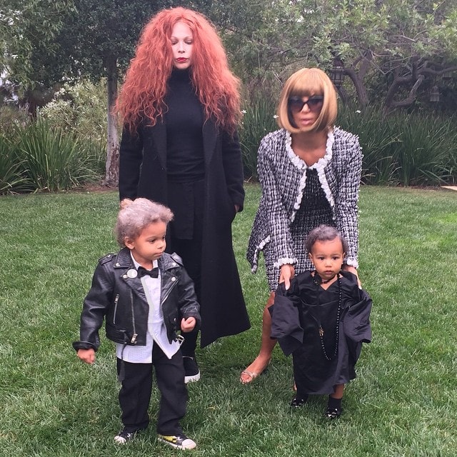 Shared by Kim Kardashian on Instagram with the caption "Karl, Grace, Anna, Andre" on November 1, 2014