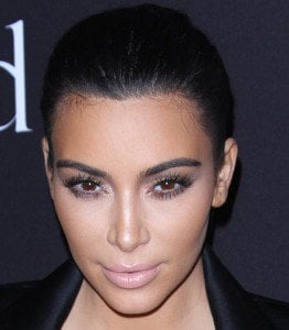 Kim Kardashian Reveals Psoriasis Skin Rash in Fishnet Dress