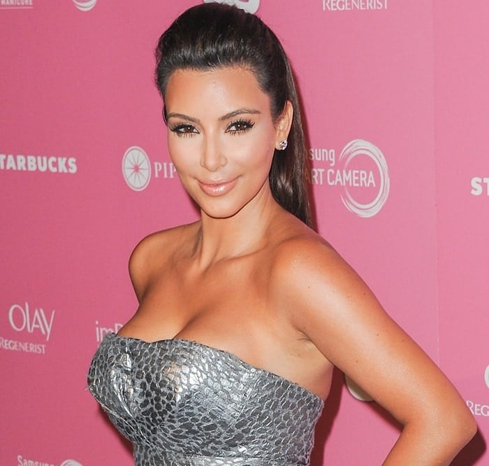 Kim Kardashian at the 2012 US Hot Hollywood Party held at Greystone Manor in Los Angeles on April 18, 2012