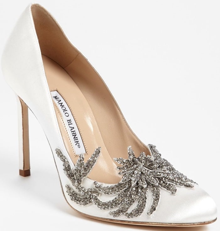 Manolo Blahnik "Swan" Pumps