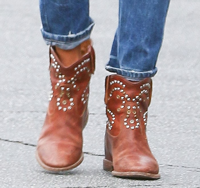 Alessandra Ambrosio wears Isabel Marant's “Caleen” boots