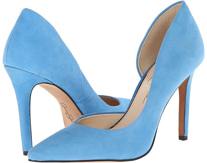 Jessica Simpson Claudette Pumps Blue Suede