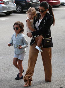 Kourtney Kardashian Wears Braided Gianvito Rossi Sandals to Church
