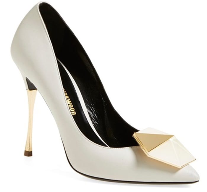 Nicholas Kirkwood Hexagon Pumps White Leather