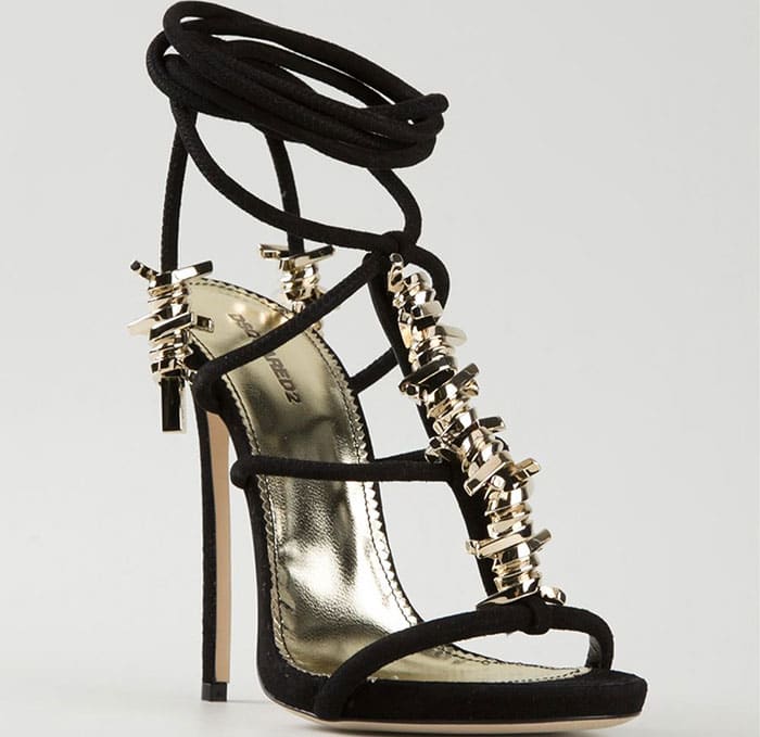 DSquared2 "Babe Wire" Sandals in Black