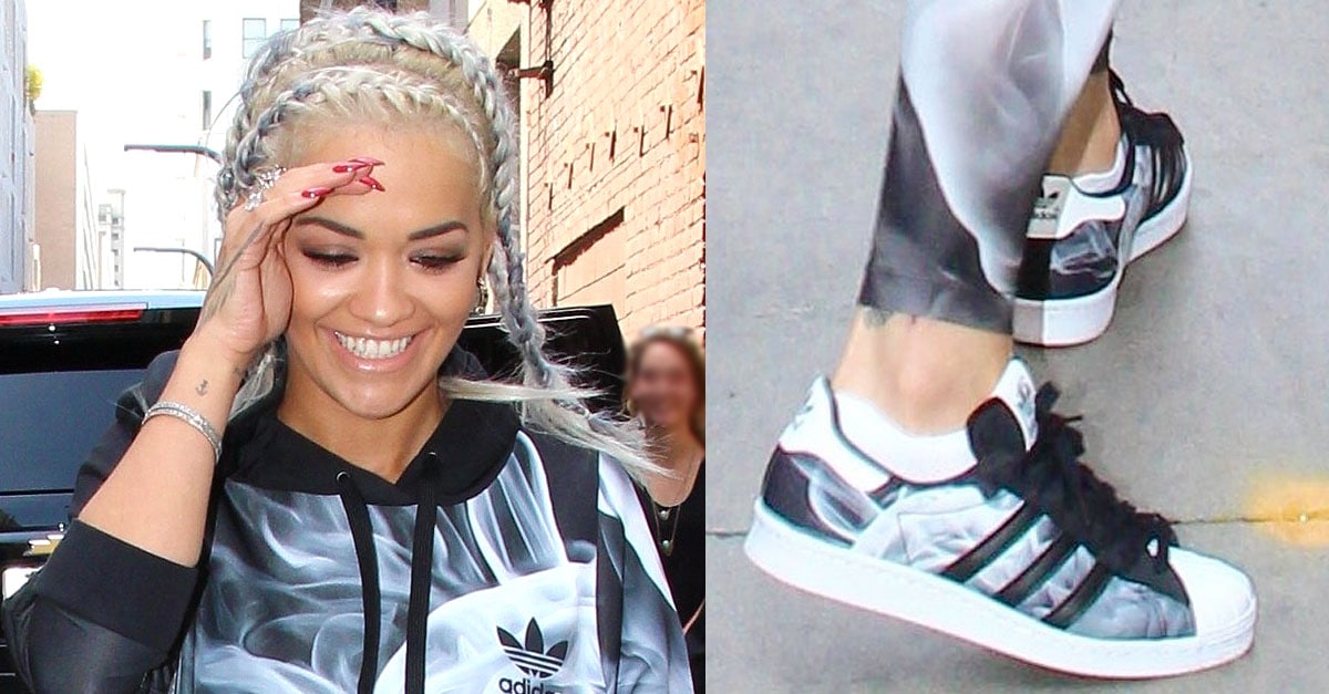 Rita Ora Drops White Smoke Adidas 