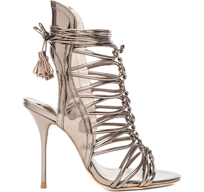 Sophia Webster "Lacey" Sandals in Gunmetal