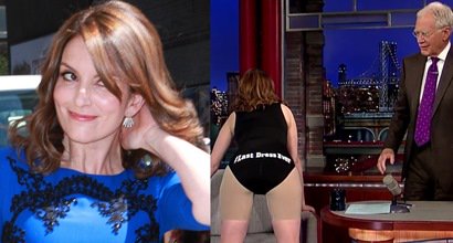 Tina Fey Strips Down to Special Underwear in David Letterman