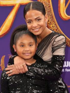 Violet Madison Nash and Christina Milian at Tomorrowland & Aladdin ...