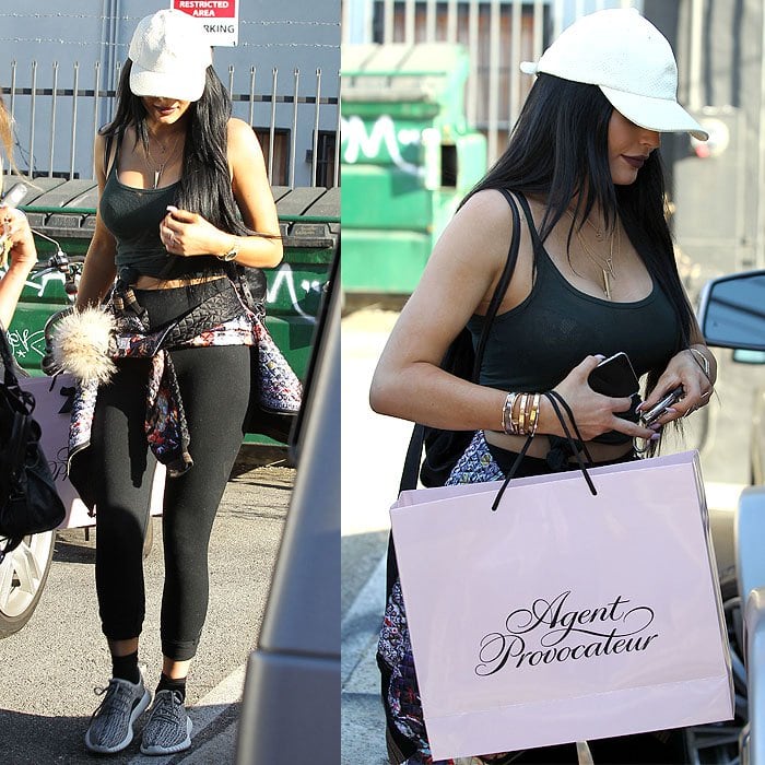 Kendall and Kylie Jenner Get Yogurt in Yoga Pants and Yeezy 350 Sneakers