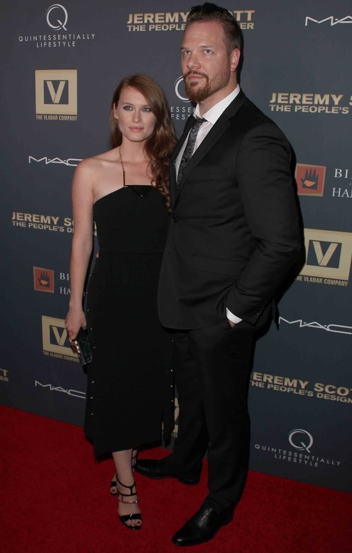 Leven Rambin and Jim Parrack at the premiere of Jeremy Scott: The People’s Designer