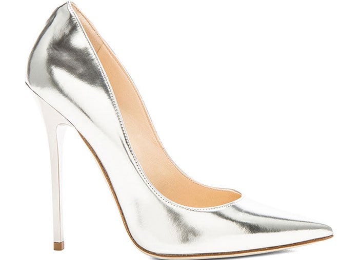 Jimmy Choo Anouk Silver Pumps