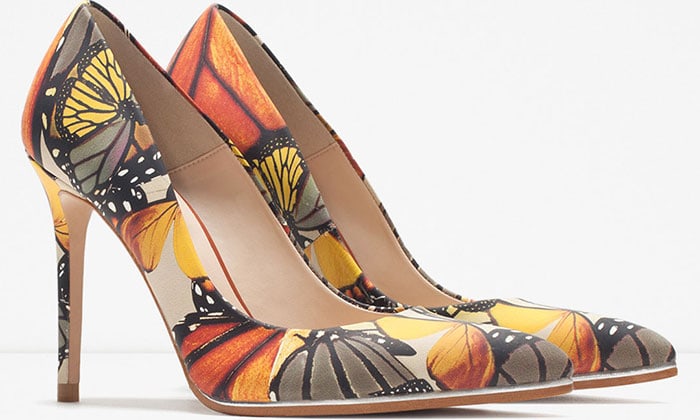 Zara Butterfly-Printed Pumps