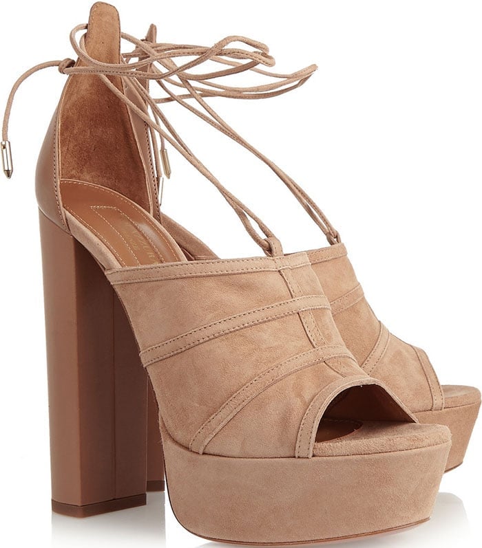 Aquazzura "Very Eugenie" Platform Sandals