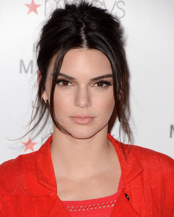 Kendall Jenner Launches Modern Muse Le Rouge in Red Trench Coat