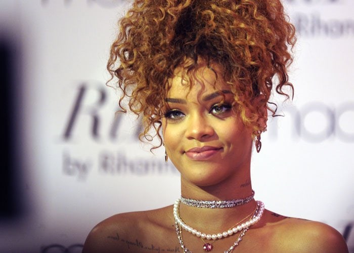 Rihanna launches her new fragrance, "RiRi by Rihanna," September 1, 2015 at Macy's in Brooklyn, New York