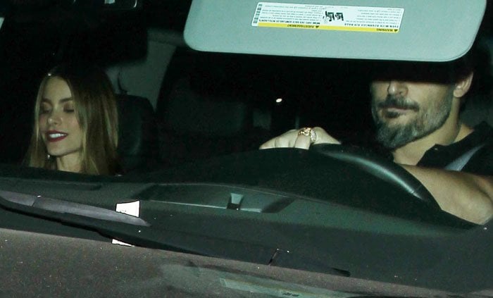 Sofia Vergara dines at Craig's restaurant in Hollywood with her fiancé Joe Manganiello