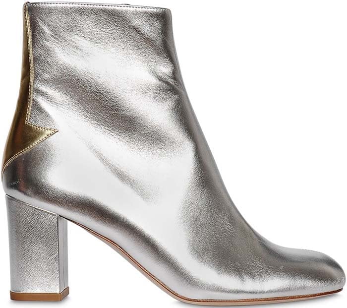 Camilla Elphick 75mm Silver Lining Leather Boots