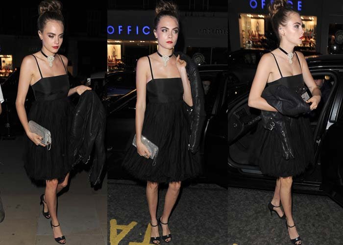 Cara Delevingne wears head-to-toe Chanel to a Chanel event in London