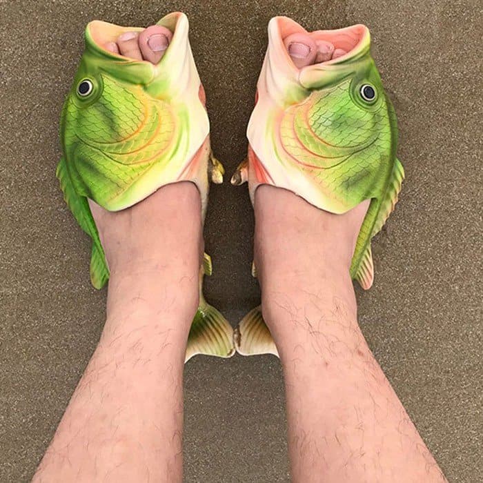 Fish-shaped slippers