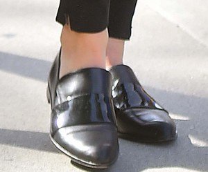 Paparazzi Hounds Kendall Jenner in Ahlem Sunglasses and Black Loafers