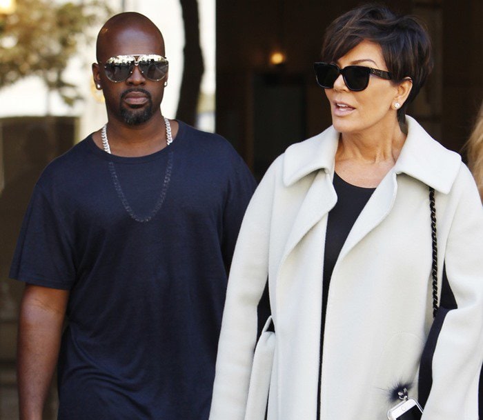 Kris Jenner and Corey Gamble out and about in Paris on October 3, 2015