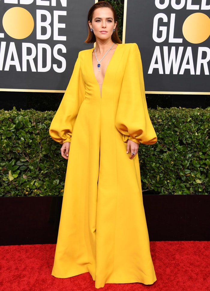 Zoey Deutch attends the 77th Annual Golden Globe Awards