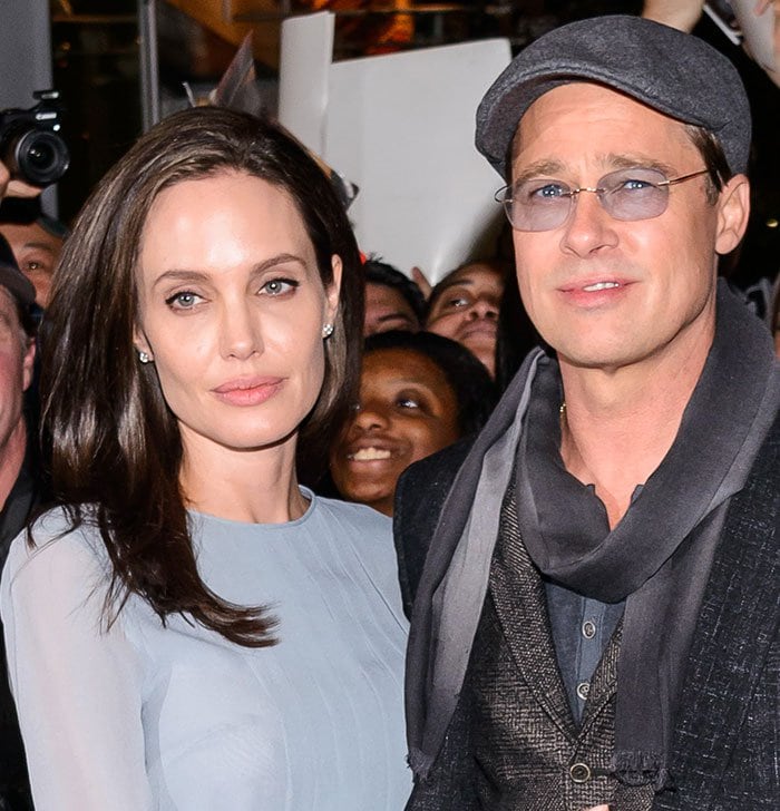 Angelina Jolie and Brad Pitt at the screening of "By the Sea"
