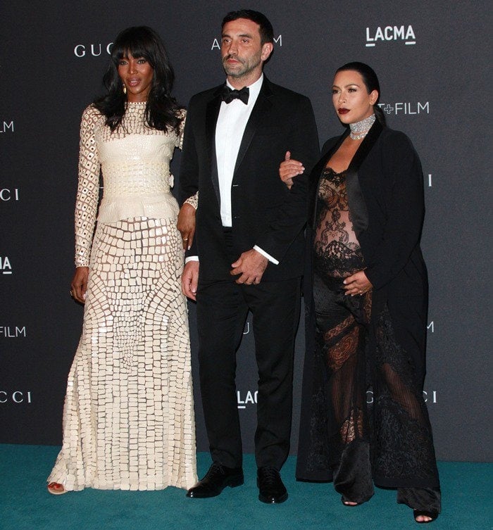 Kim Kardashian's See-Through Sheer Jumpsuit and Choker Necklace