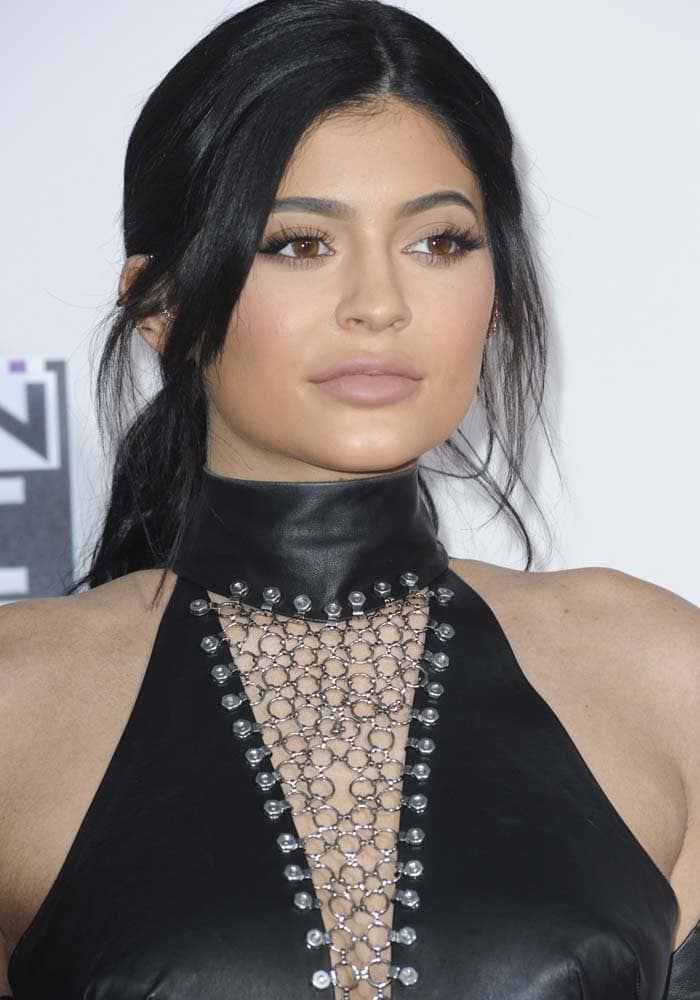 Kylie Jenner in Leather-and-Chains and Tamara Mellon Heels