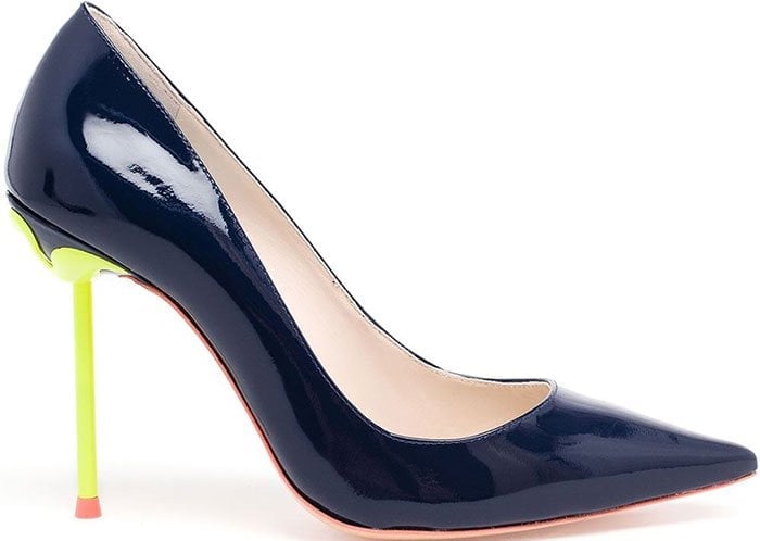 Sophia Webster Coco Flamingo Pumps Navy Neon Heels