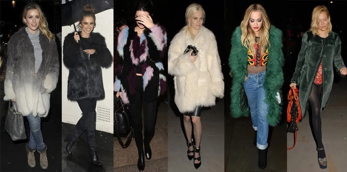 Celebrities show off chic and stylish ways to wear fur coats, perfect for elevating any look