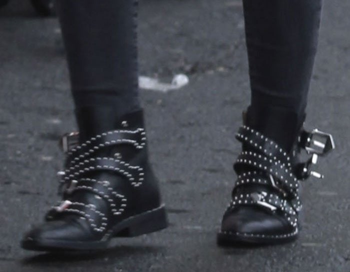 givenchy black studded boots