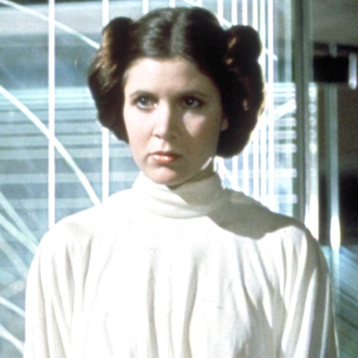 Actress Carrie Fisher has referred to Princess Leia’s iconic hairstyle as cinnamon buns