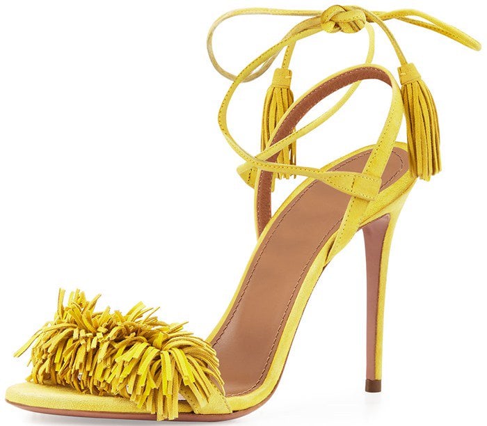 Aquazzura's Wild Thing Fringed Suede Sandals in Great New Colors