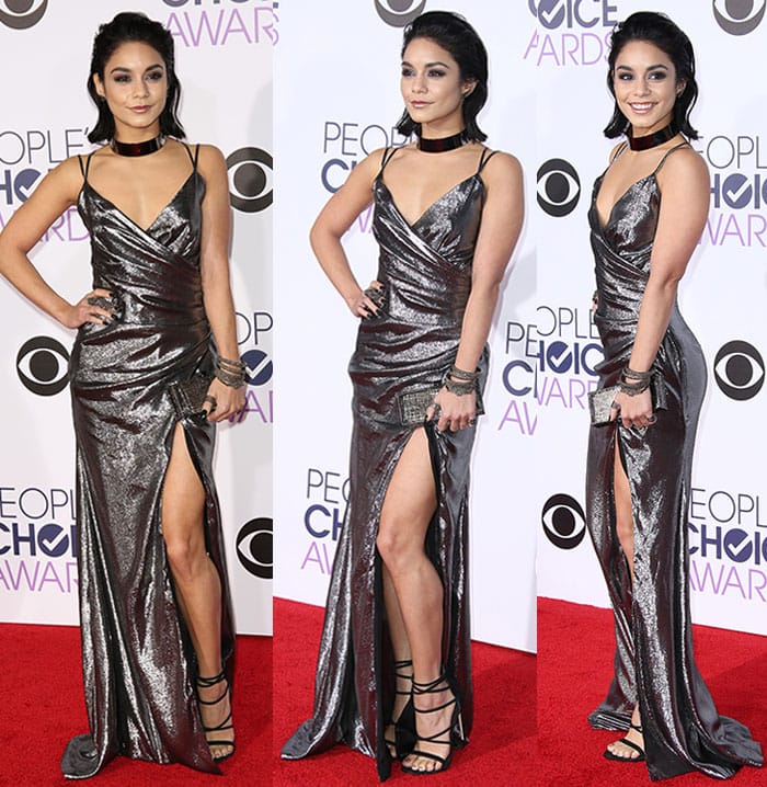 Vanessa Hudgens wears a dress from Kayat's Resort 2016 collection