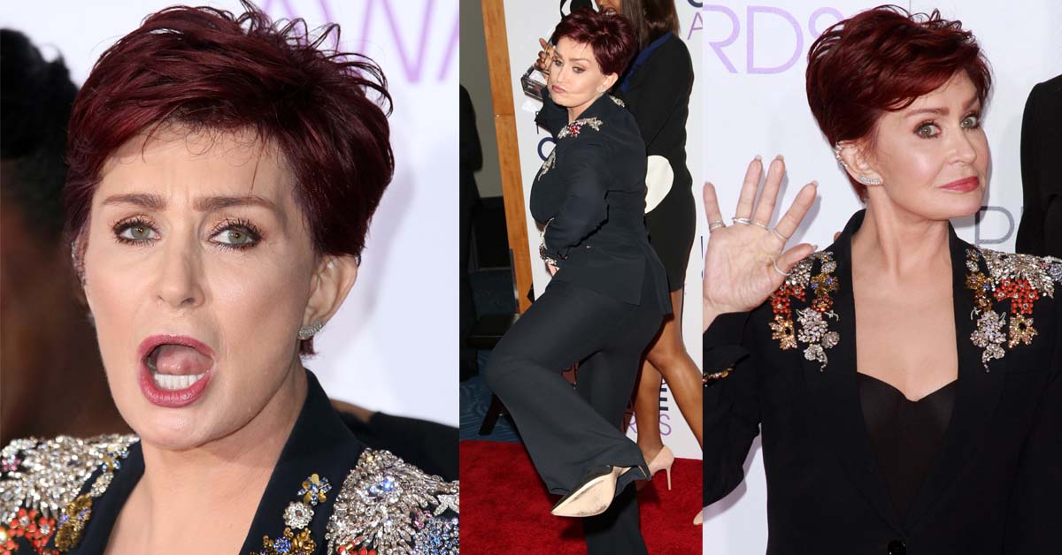 Sharon Osbourne Boots Stage Crasher in Black Pumps