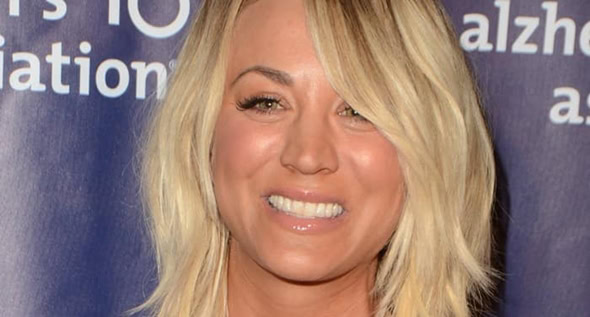 Kaley Cuoco Stuns in a Red Cutout Dress at Alzheimer’s Association ...