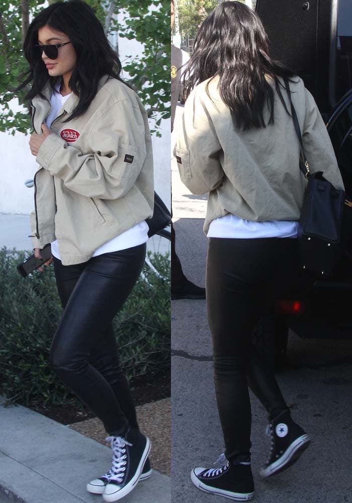 Kylie Jenner Shops in Chuck Taylor Converse 'All-Star' Shoes