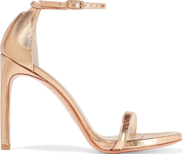 Stuart Weitzman "Nudist" Sandals Metallic