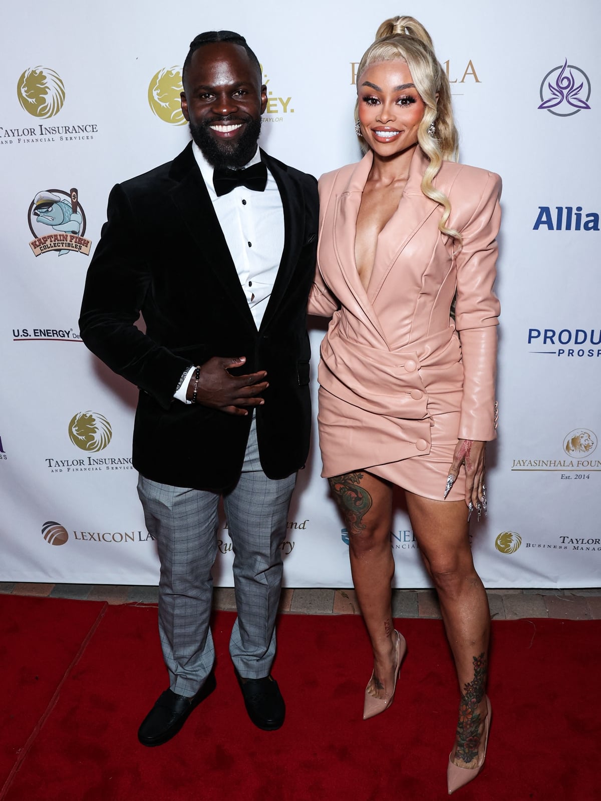 Eszylfie Taylor and Blac Chyna attend the 4th Annual Future Stars Charity Dinner Gala at Taglyan Complex