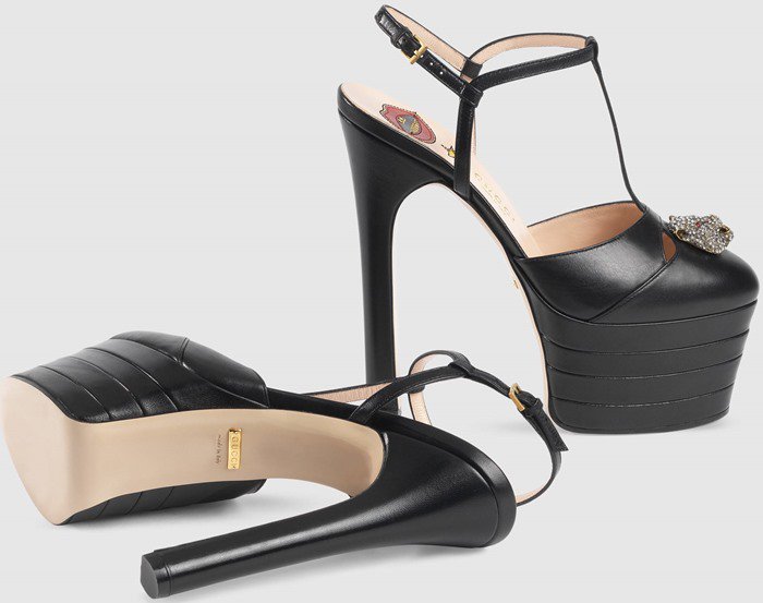 Margot Robbie in Head-to-Toe Gucci Including Platform Heels
