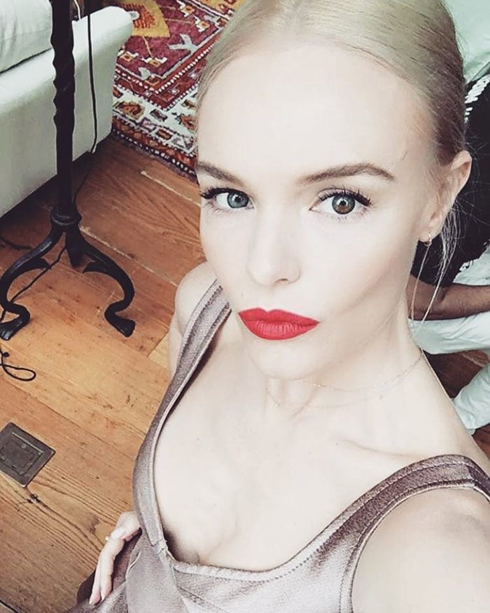Kate Bosworth Promotes Acne Gel In Giuseppe Zanotti Pumps