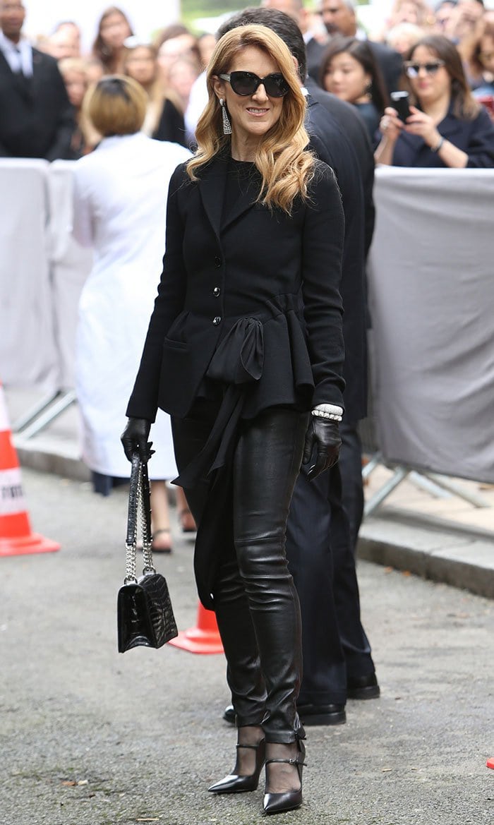 Celine Dion Returns to Paris Fashion Week in Christian Dior Pumps