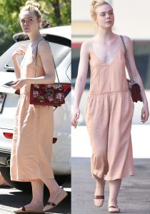 Elle Fanning Shops in Gucci 'Bayadere' Ballet Flats