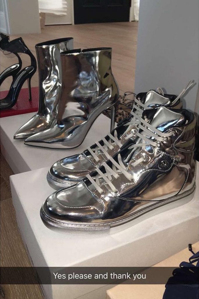 silver balenciaga shoes