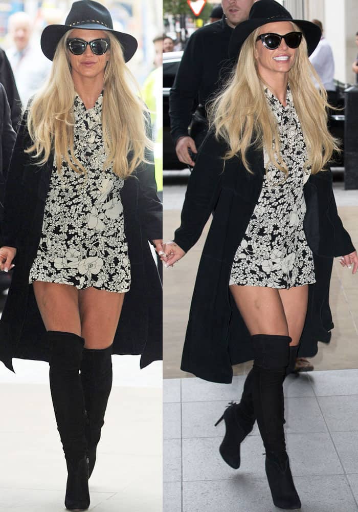 Britney Spears Causes Chaos in Aquazzura 'Giselle' Boots